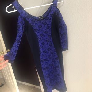 Bebe Royal Blue Mini Dress